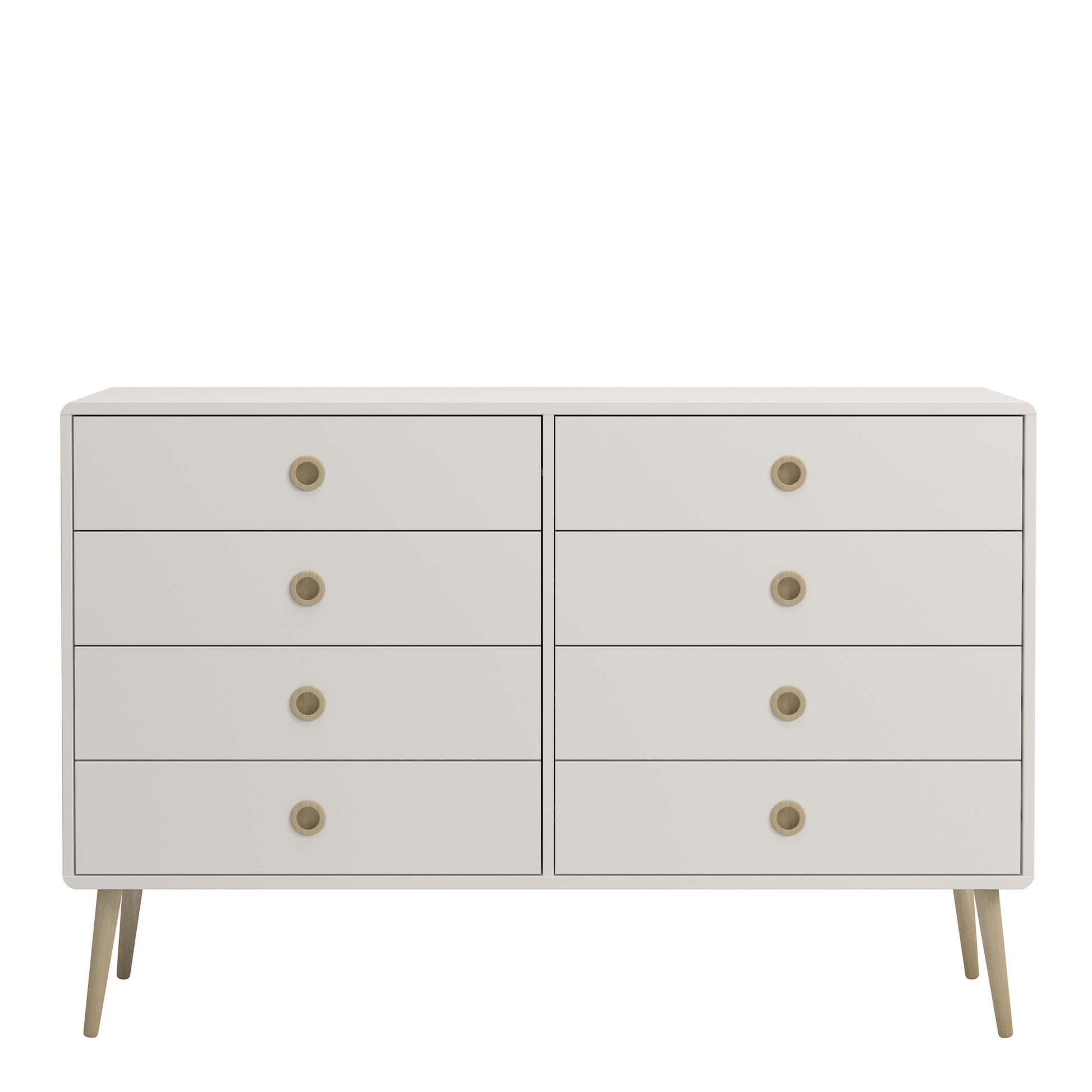 Softline 4 + 4 Wide Chest Off White ModelBedroom