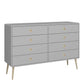 Softline 4 + 4 Wide Chest Grey ModelBedroom