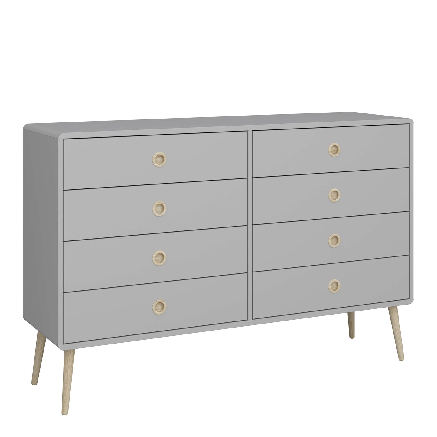 Softline 4 + 4 Wide Chest Grey ModelBedroom