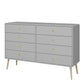 Softline 4 + 4 Wide Chest Grey ModelBedroom