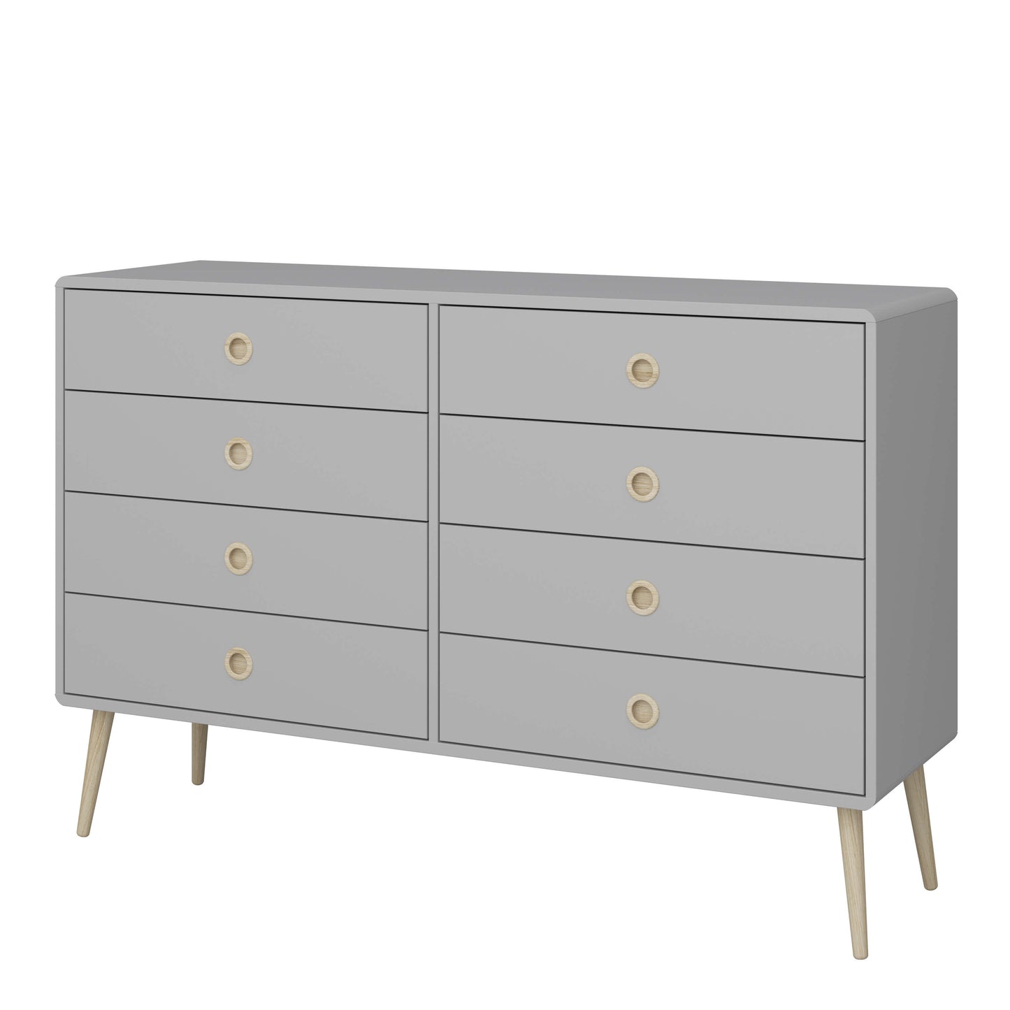 Softline 4 + 4 Wide Chest Grey ModelBedroom