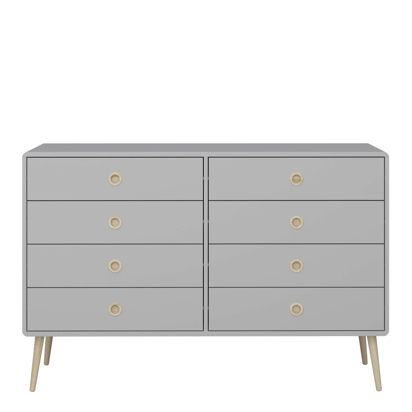 Softline 4 + 4 Wide Chest Grey ModelBedroom