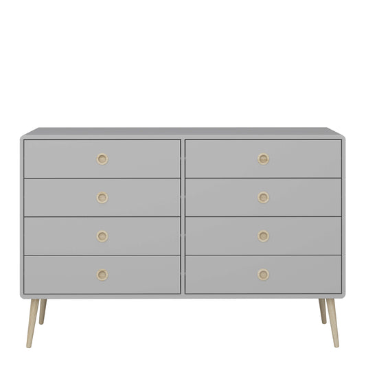 Softline 4 + 4 Wide Chest Grey ModelBedroom