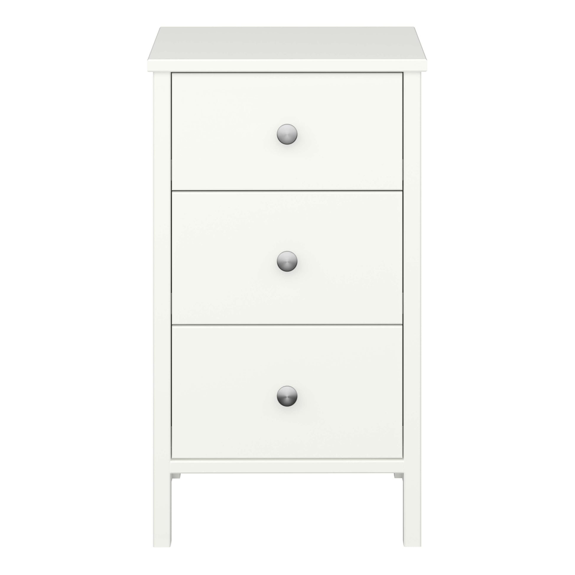 Tromso 3 Drawer Bedside Off White ModelBedroom