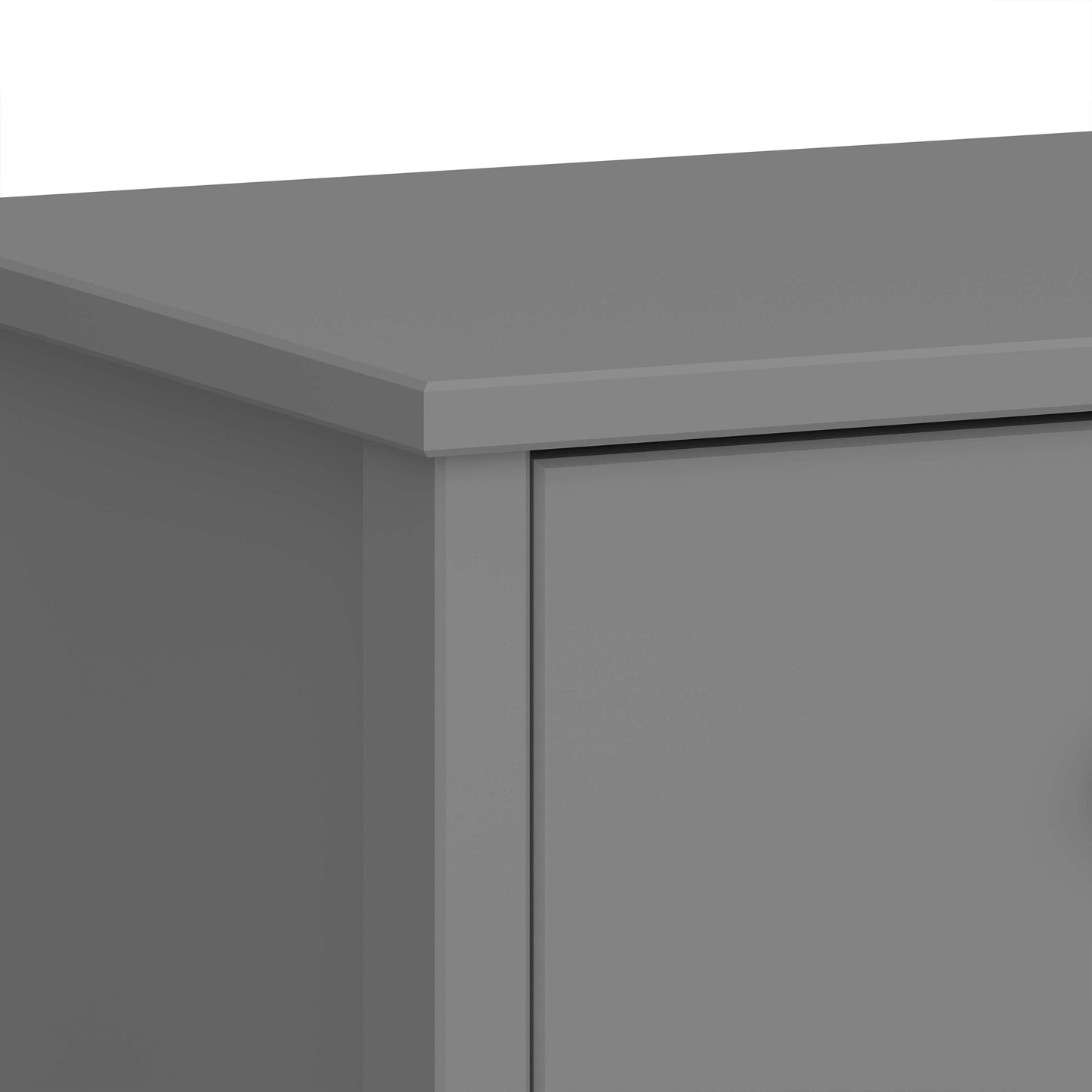 Tromso 3 Drawer Bedside Grey ModelBedroom