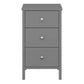 Tromso 3 Drawer Bedside Grey ModelBedroom