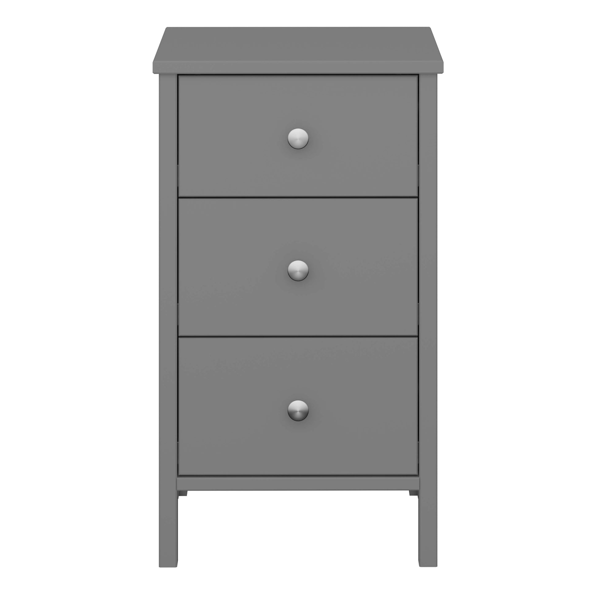 Tromso 3 Drawer Bedside Grey ModelBedroom