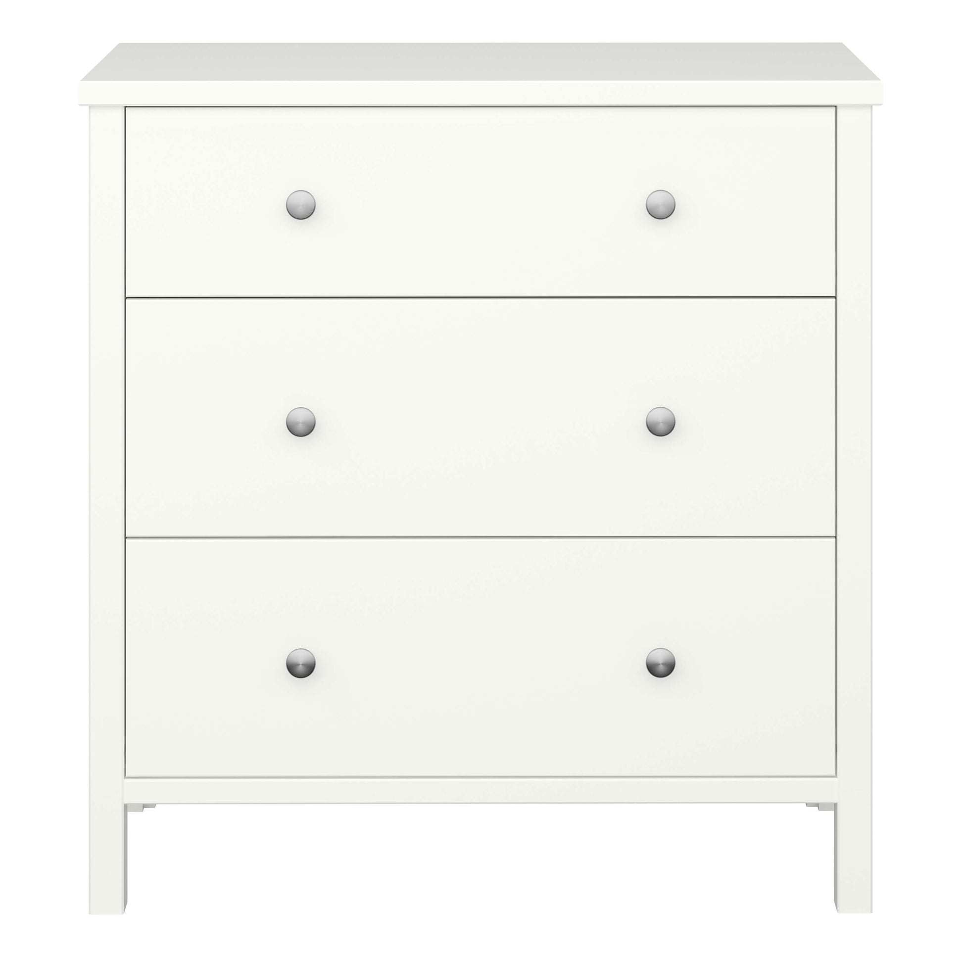 Tromso 3 Drawer Chest of Drawers - White Chest Of Drawers ModelBedroom