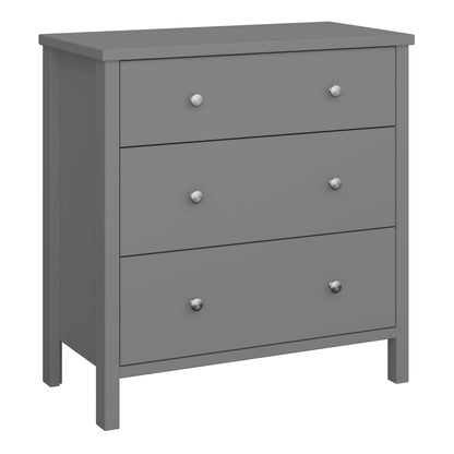 Tromso 3 Drawer Chest of Drawers - White Chest Of Drawers ModelBedroom