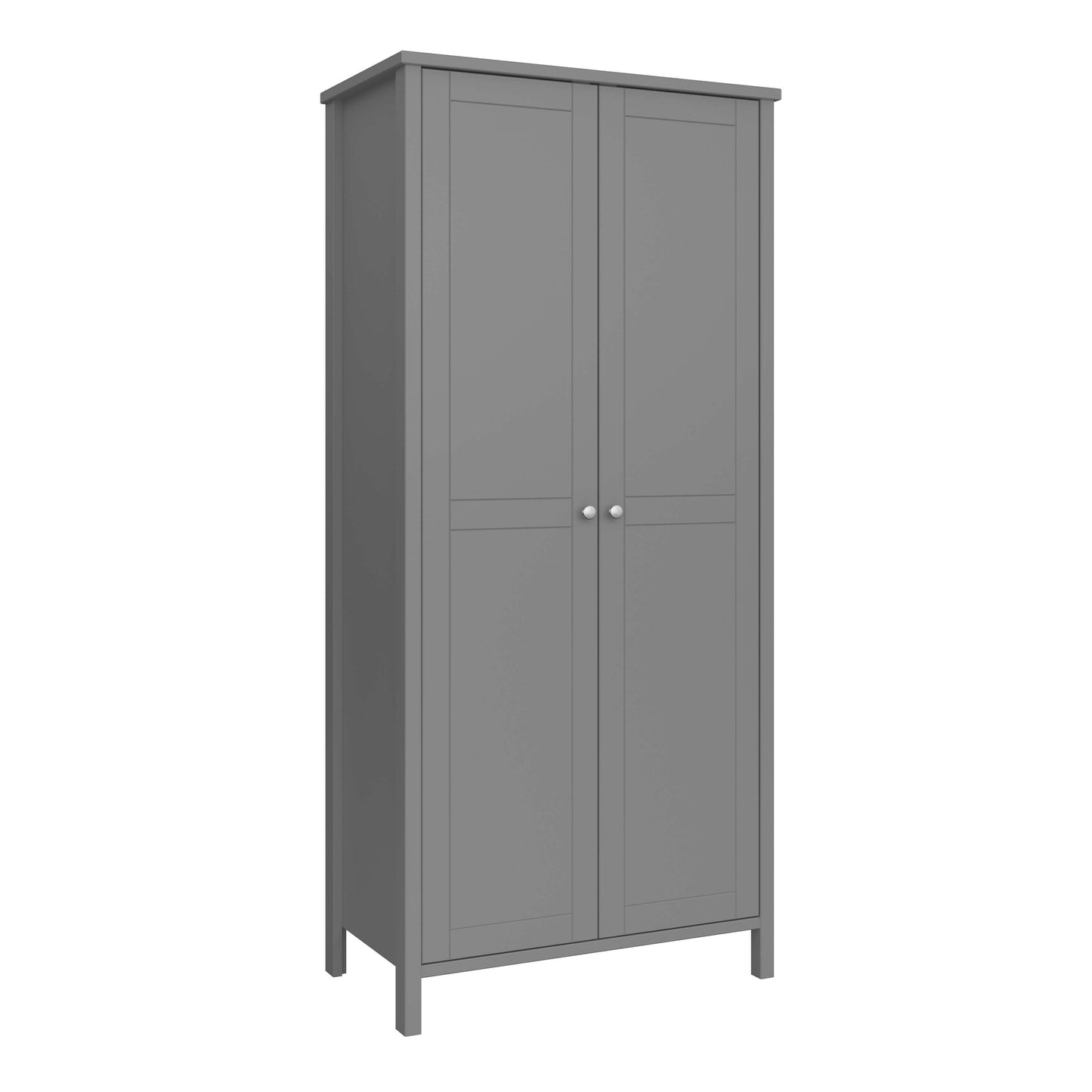 Tromso 2 Door Wardrobe Grey ModelBedroom