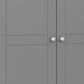 Tromso 2 Door Wardrobe Grey ModelBedroom