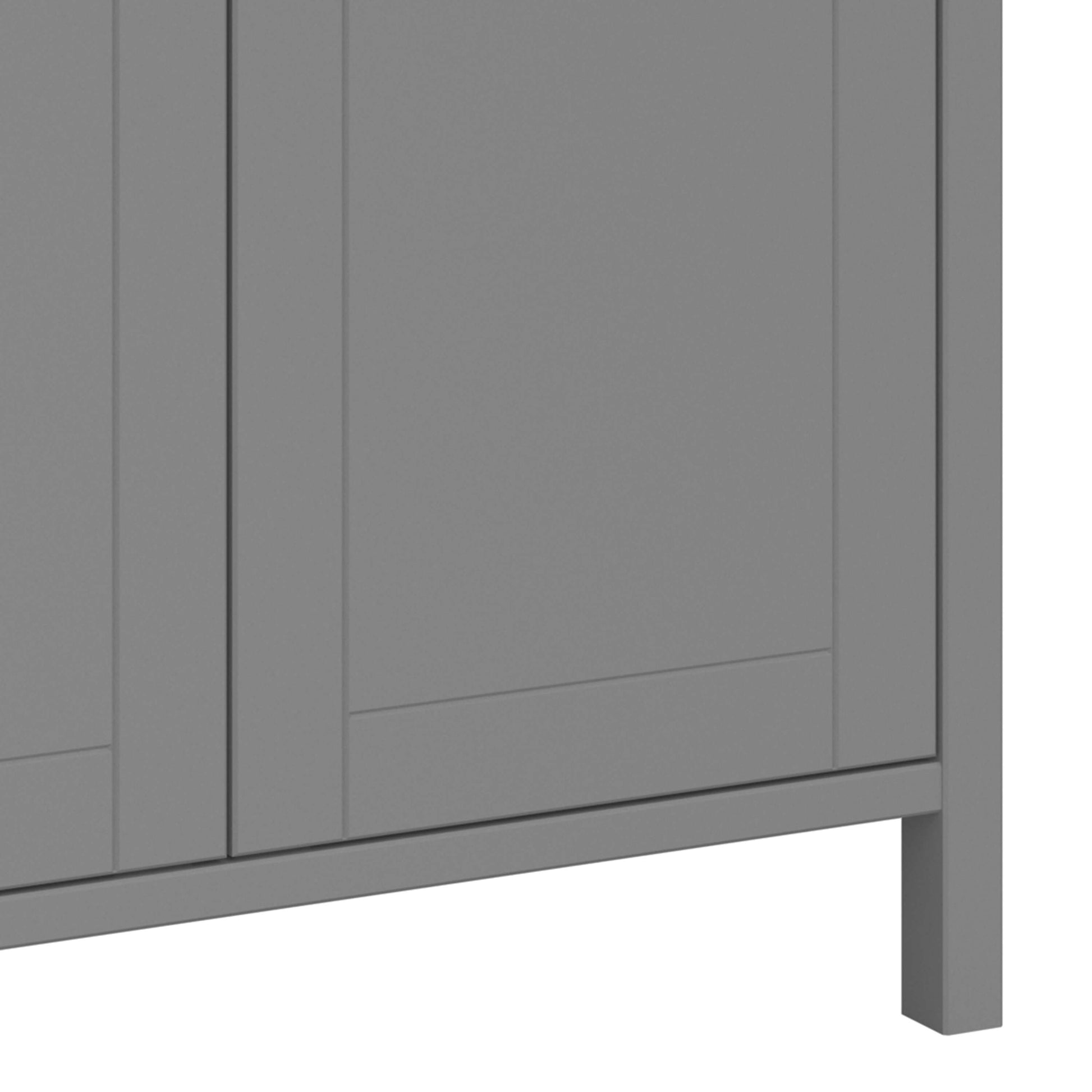 Tromso 2 Door Wardrobe Grey ModelBedroom