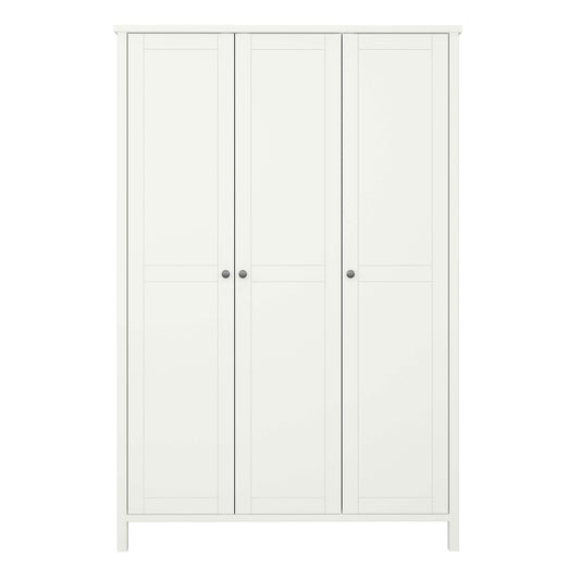 Tromso 3 Door Wardrobe Off White ModelBedroom