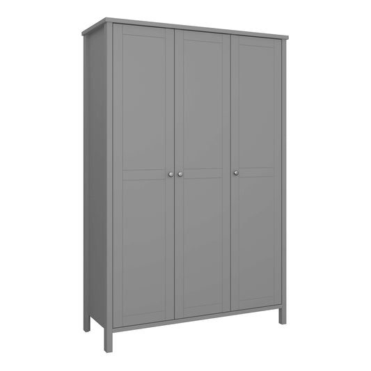 Tromso 3 Door Wardrobe Grey ModelBedroom