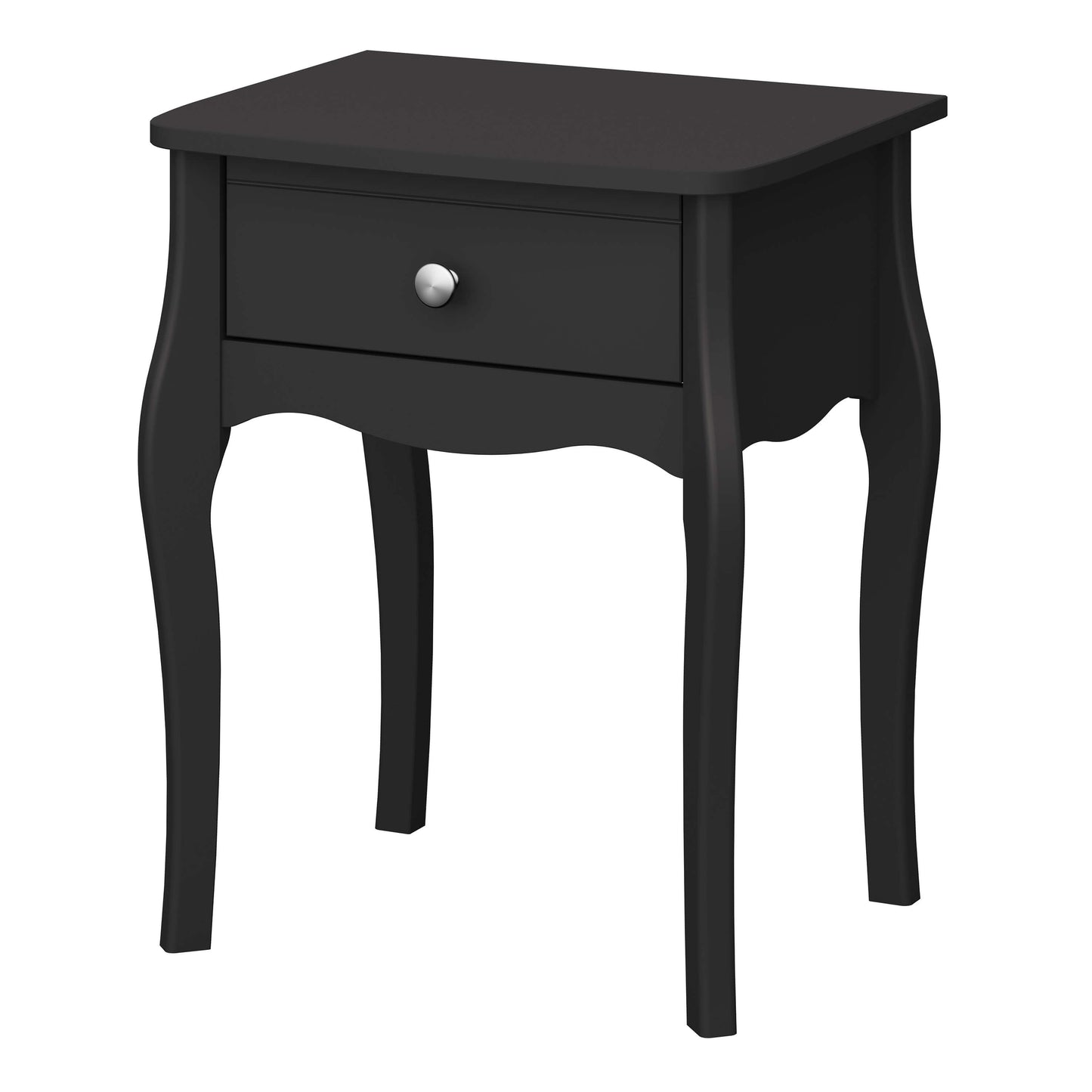 Baroque Nightstand Black - Bedside Table ModelBedroom