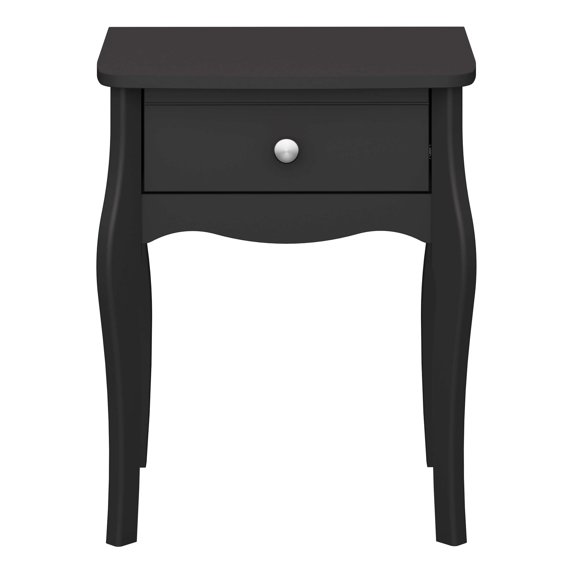 Baroque Nightstand Black - Bedside Table ModelBedroom