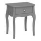 Baroque Nightstand Grey - Bedside Table ModelBedroom