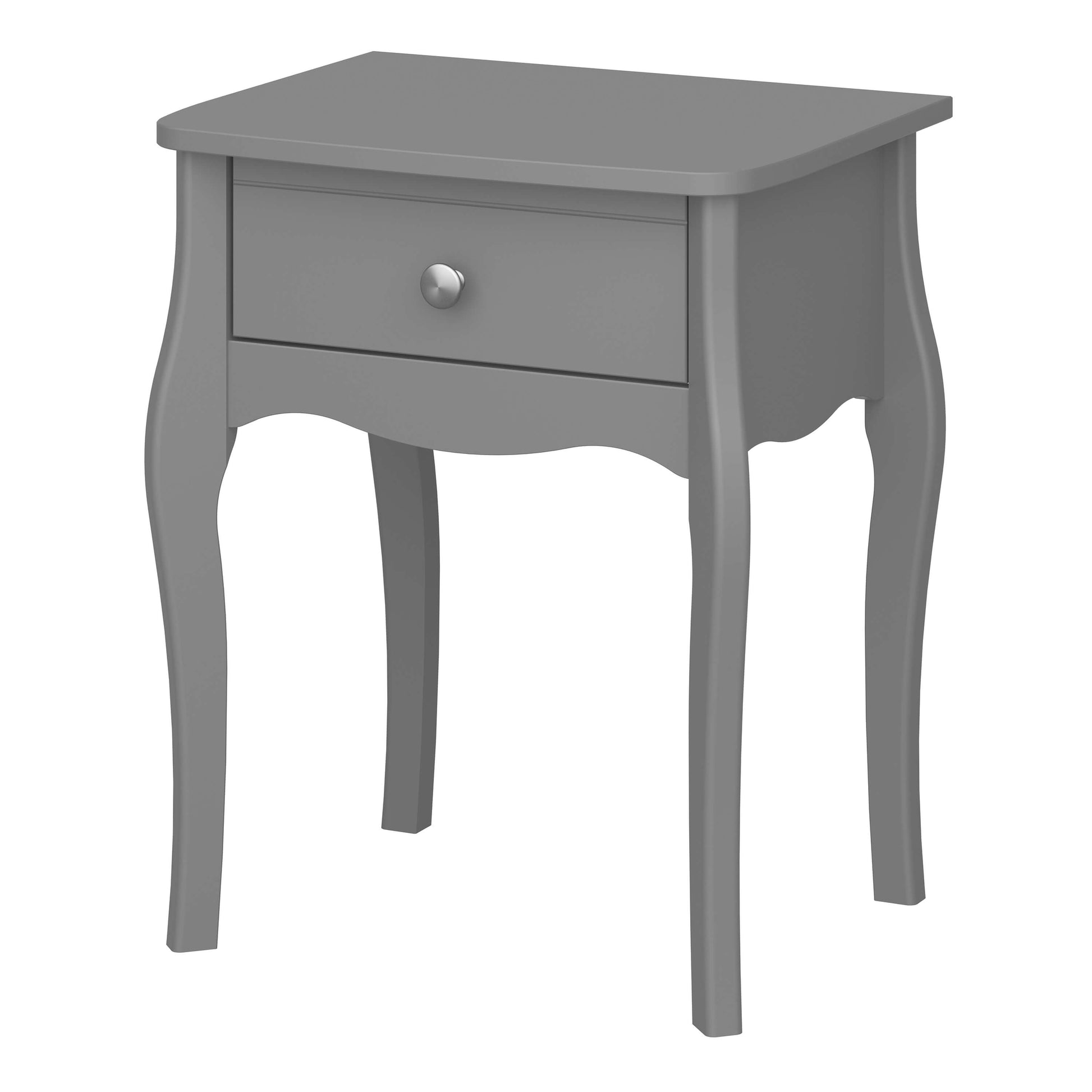 Baroque Nightstand Grey - Bedside Table ModelBedroom