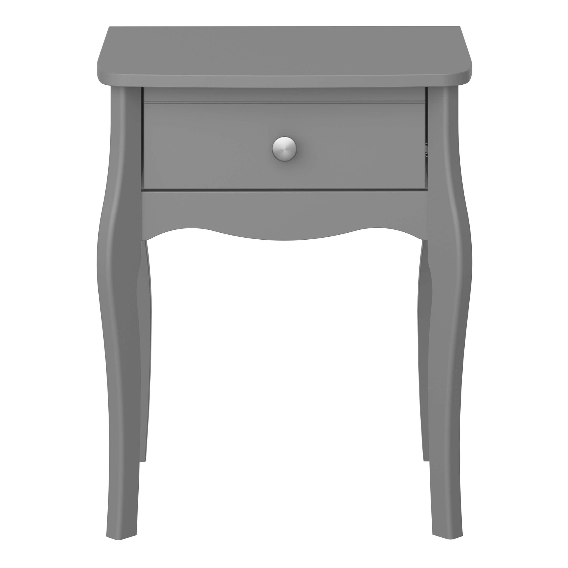 Baroque Nightstand Grey - Bedside Table ModelBedroom