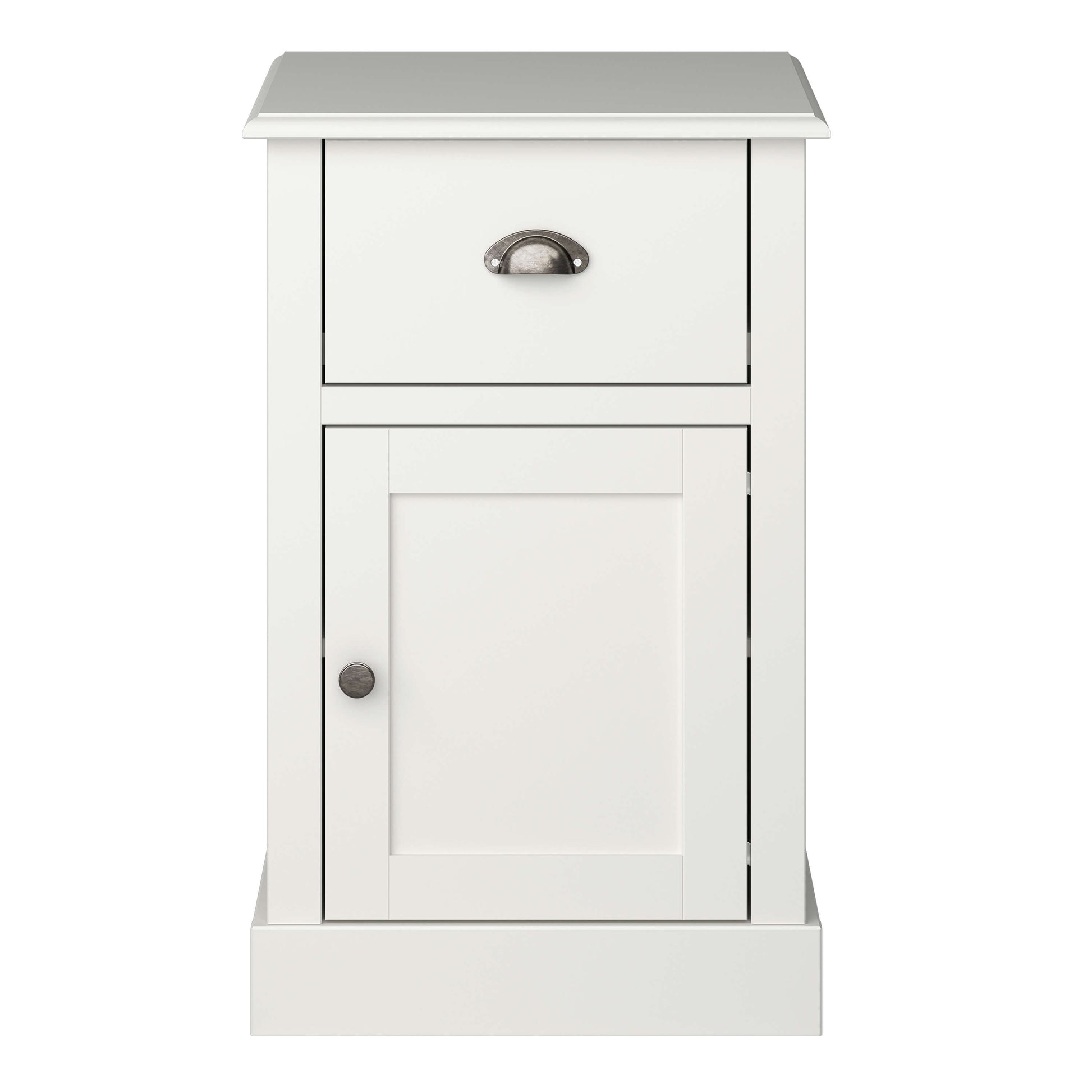 Sandringham 1 Door 1 Drawer Bedside Off White ModelBedroom