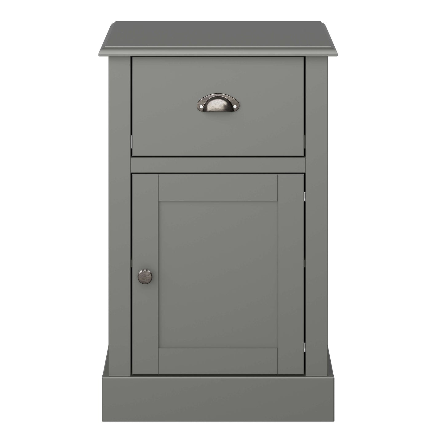 Sandringham 1 Door 1 Drawer Bedside Grey ModelBedroom