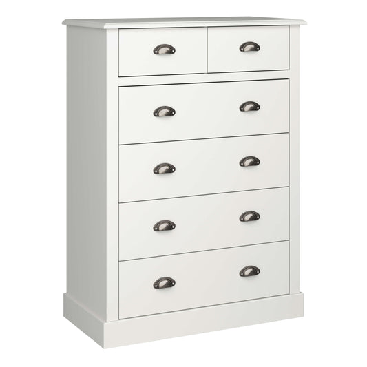 Sandringham 2+4 Chest Off White ModelBedroom