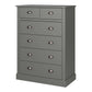 Sandringham 2+4 Chest Grey ModelBedroom