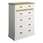 Sandringham 2+4 Chest White & Pine ModelBedroom
