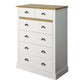 Sandringham 2+4 Chest White & Pine ModelBedroom