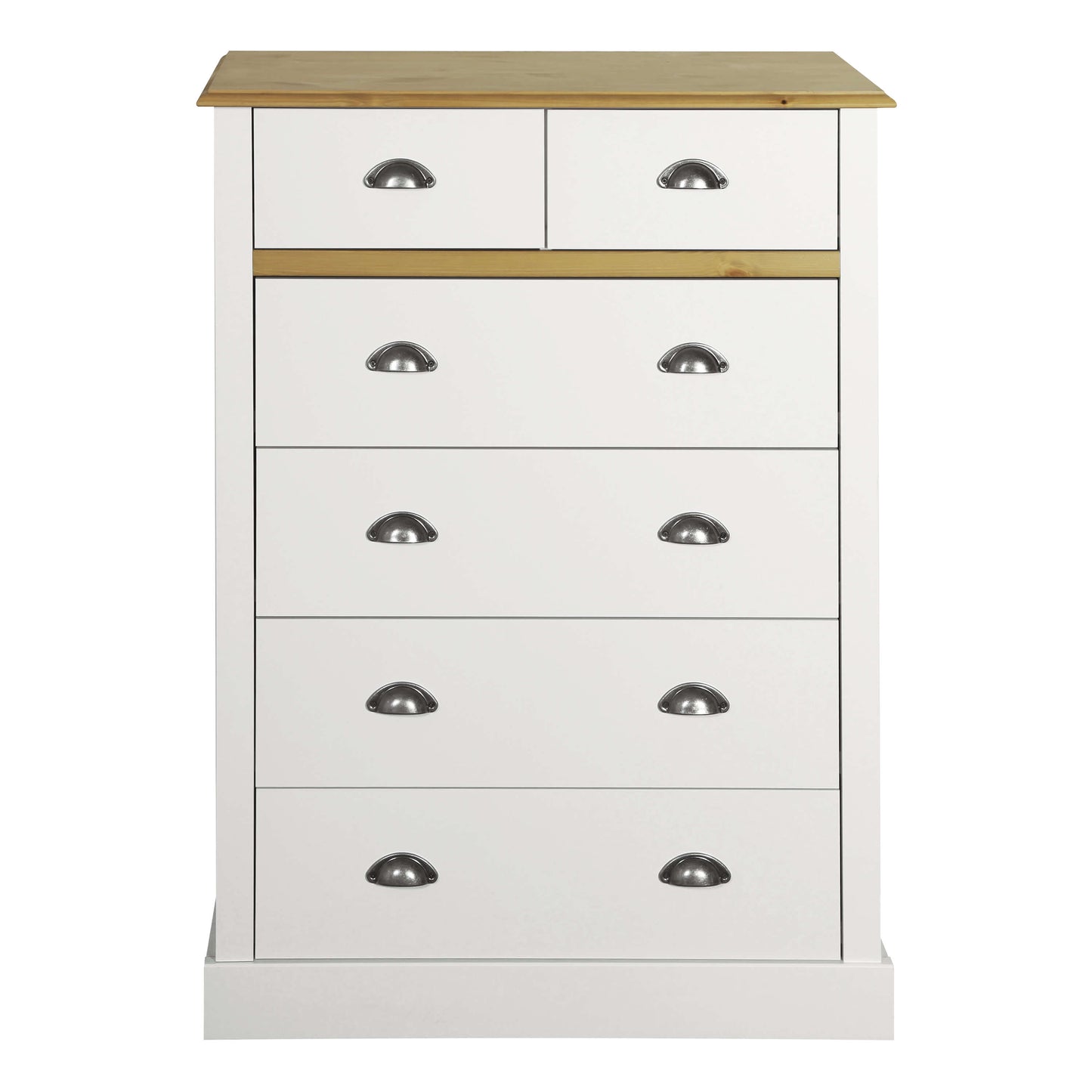 Sandringham 2+4 Chest White & Pine ModelBedroom