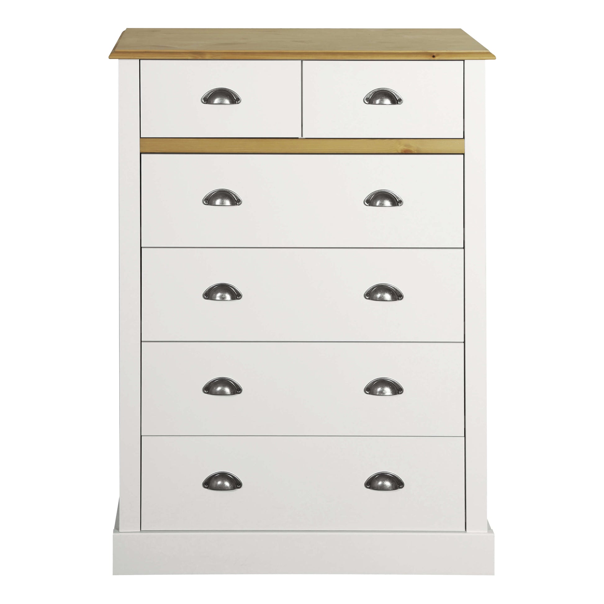 Sandringham 2+4 Chest White & Pine ModelBedroom