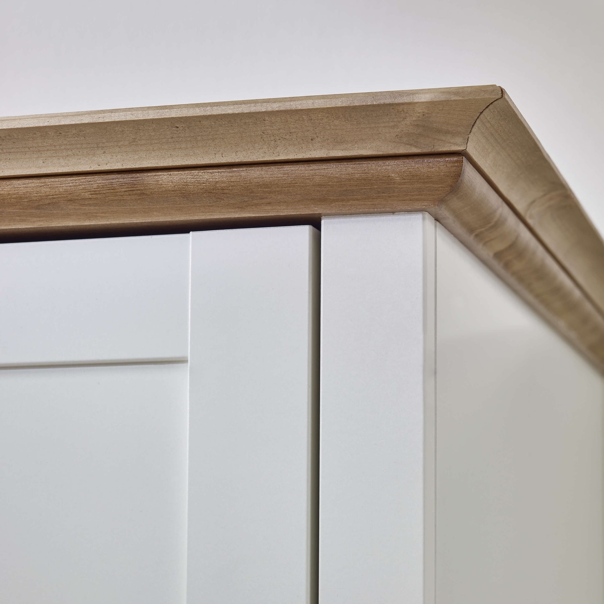 Sandringham 2 door 1 Drawer Wardrobe White & Pine ModelBedroom