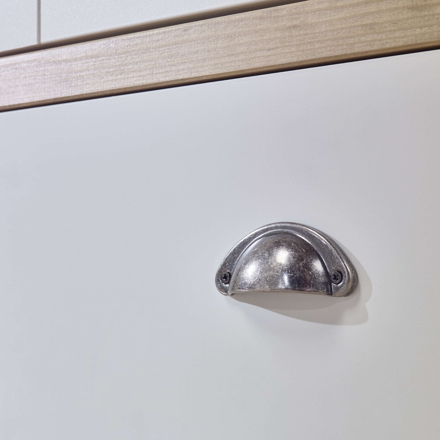 Sandringham 2 door 1 Drawer Wardrobe White & Pine ModelBedroom