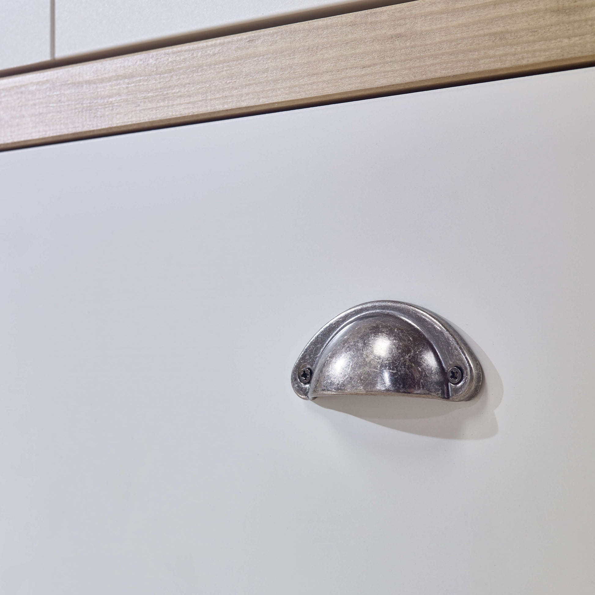 Sandringham 2 door 1 Drawer Wardrobe White & Pine ModelBedroom