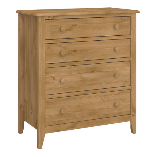 Heston 4 Drawer Chest Pine ModelBedroom