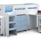 Kimbo Blue Cabin Bed - Kids Cabin Bed Blue - Kids Mid Sleeper ModelBedroom