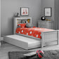 Maine Bookcase Bed Dove Grey - Kids Single Bed ModelBedroom