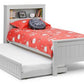 Maine Bookcase Bed Dove Grey - Kids Single Bed ModelBedroom