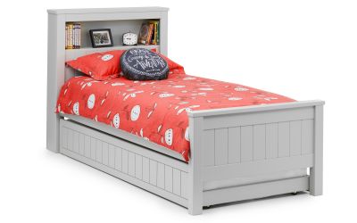 Maine Bookcase Bed Dove Grey - Kids Single Bed ModelBedroom