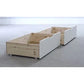 2 Chester White Under-bed Storage Drawers ModelBedroom