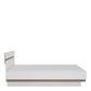 Chelsea 146cm wide Double Bed frame in White with Oak Trim ModelBedroom