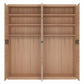 Kensington 4 Door Wardrobe with 2 Mirror doors in Oak ModelBedroom