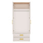 4KIDS 2 door 2 drawer wardrobe with multi-colour handles ModelBedroom