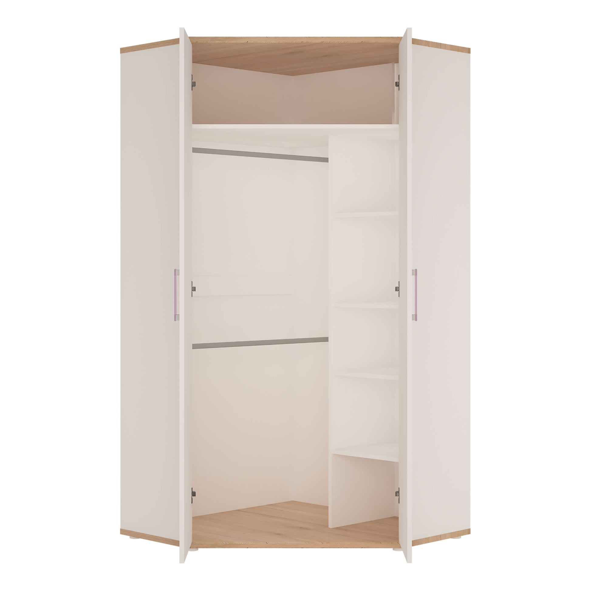 4KIDS Corner wardrobe with multi-colour handles ModelBedroom