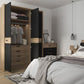 Monaco 3 door wardrobe with mirror door ModelBedroom