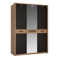 Monaco 3 door wardrobe with mirror door ModelBedroom