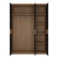 Monaco 3 door wardrobe with mirror door ModelBedroom