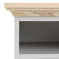 Paris Bedside 2 Drawers in White and Oak ModelBedroom