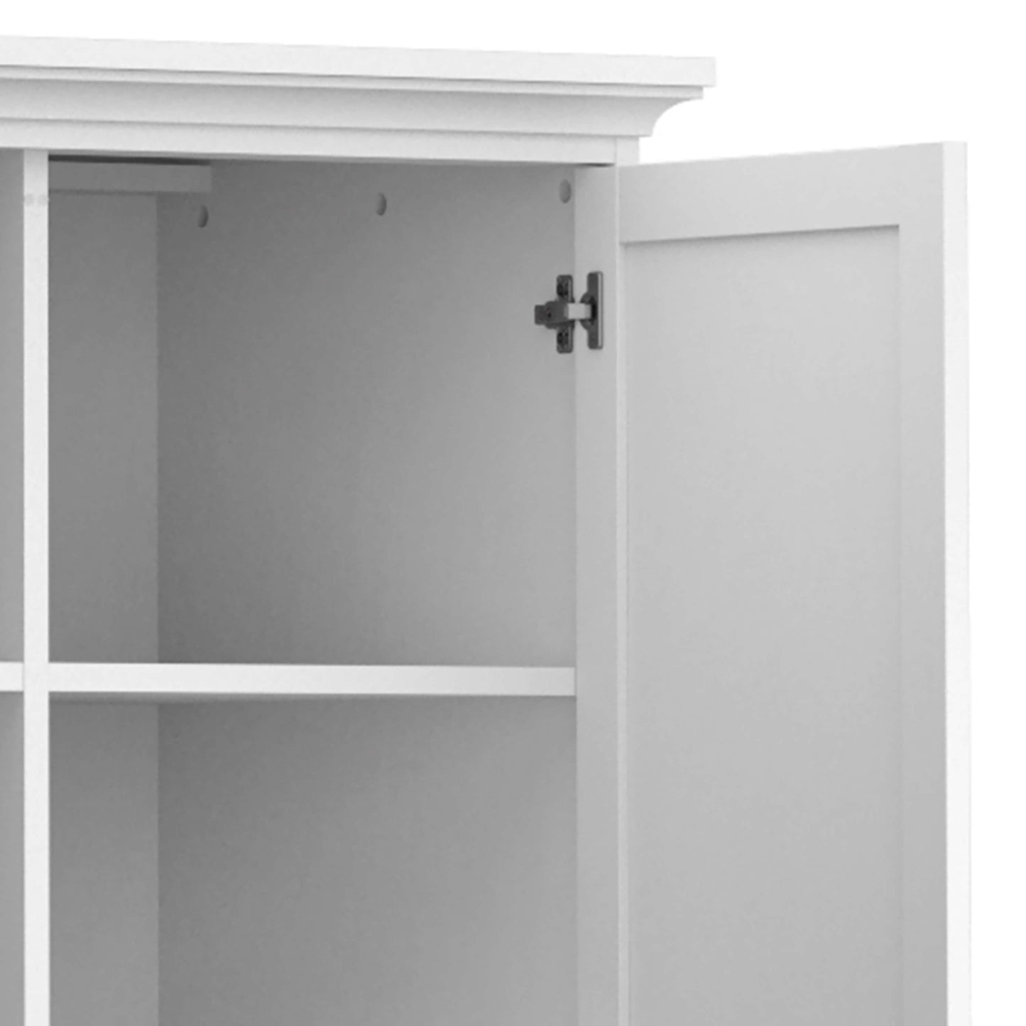 Paris Wardrobe with 2 Doors in White ModelBedroom