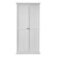 Paris Wardrobe with 2 Doors in White ModelBedroom
